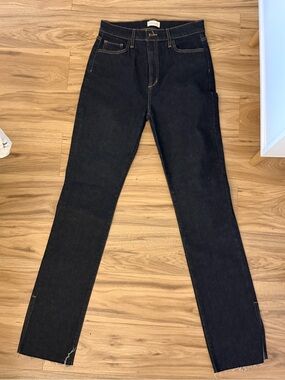Favorite Daughter women’s Slim Straight Jeans - dark blue Denim